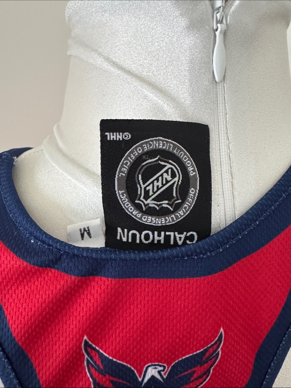 Washington Capitals Women's Red Racerback Tank Top - Picture 3 of 3